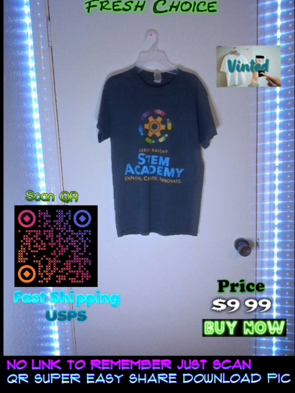 STEM Academy Kids Graphic Tee - Dark Gray